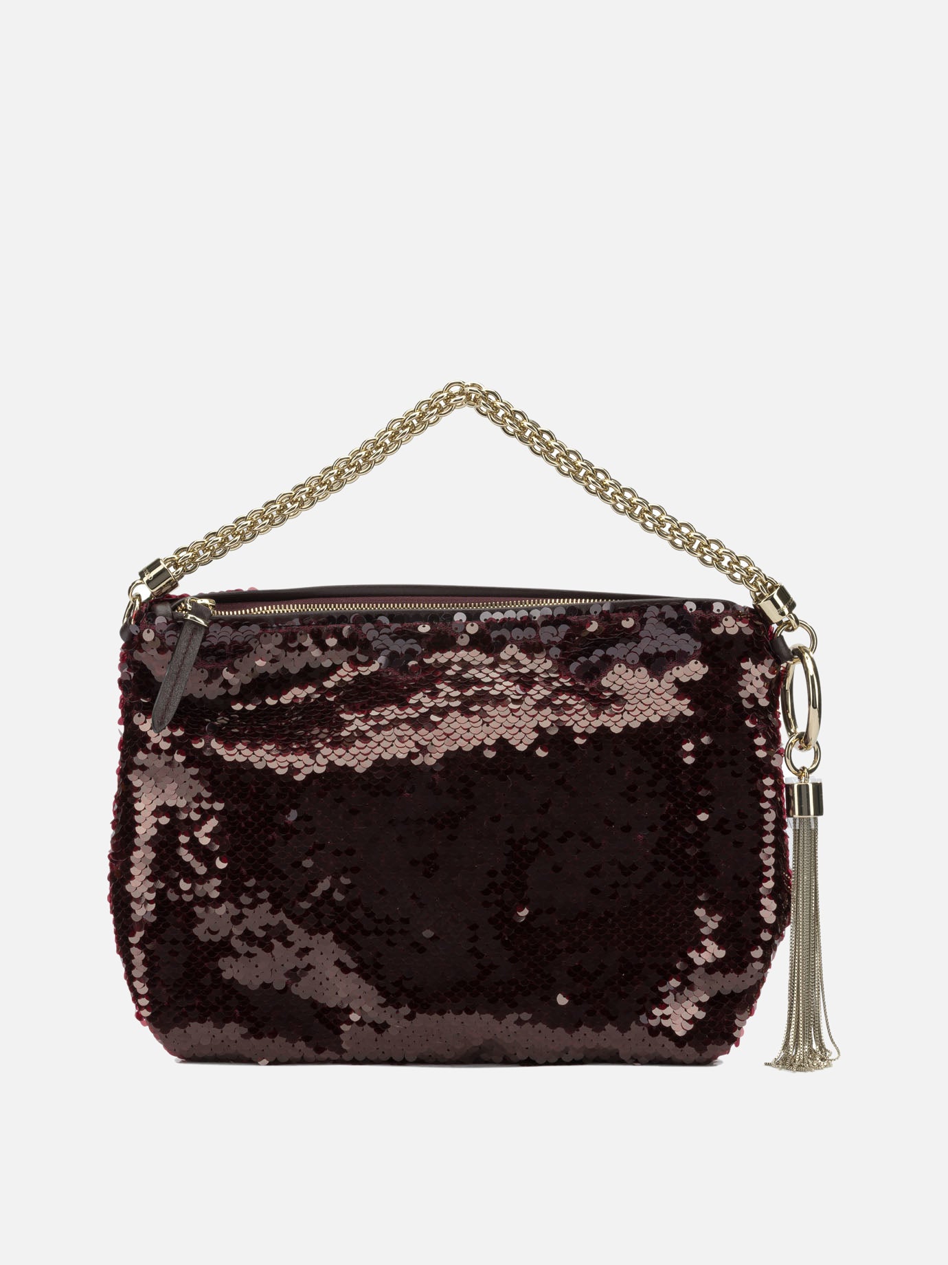 Small bags 70% fabric 20% calf leather 10% brass  Bordeaux - Jimmy Choo Women | PDP | VIETTI Online Store | thumbnail