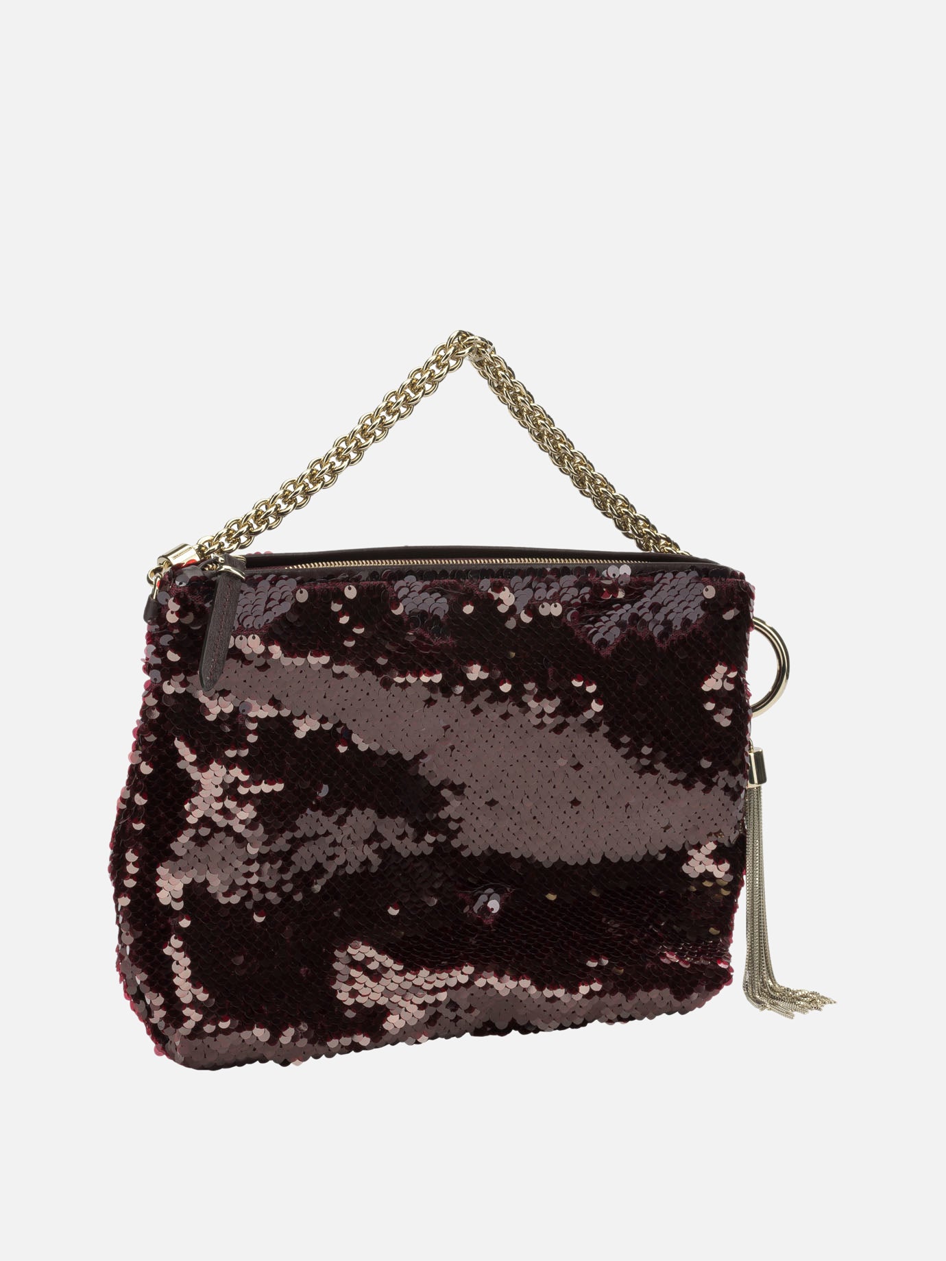 Small bags 70% fabric 20% calf leather 10% brass  Bordeaux - Jimmy Choo Women | PDP | VIETTI Online Store | Zoom-Modal_2
