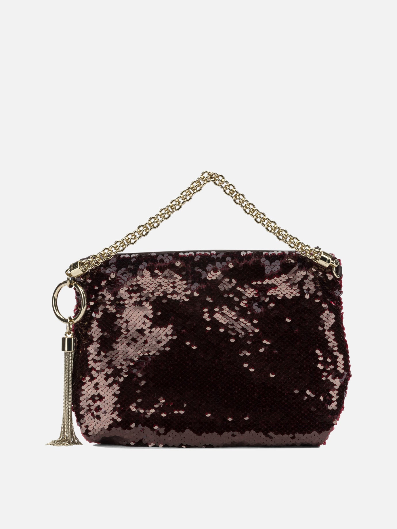 Small bags 70% fabric 20% calf leather 10% brass  Bordeaux - Jimmy Choo Women | PDP | VIETTI Online Store | Zoom-Modal_3
