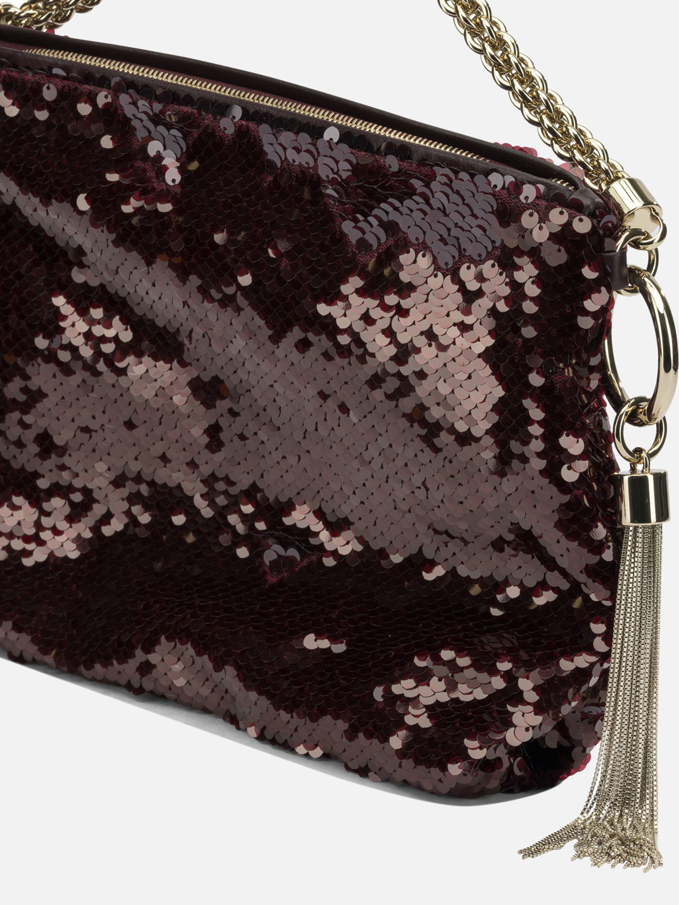 Small bags 70% fabric 20% calf leather 10% brass  Bordeaux - Jimmy Choo Women | PDP | VIETTI Online Store | Zoom-Modal_4
