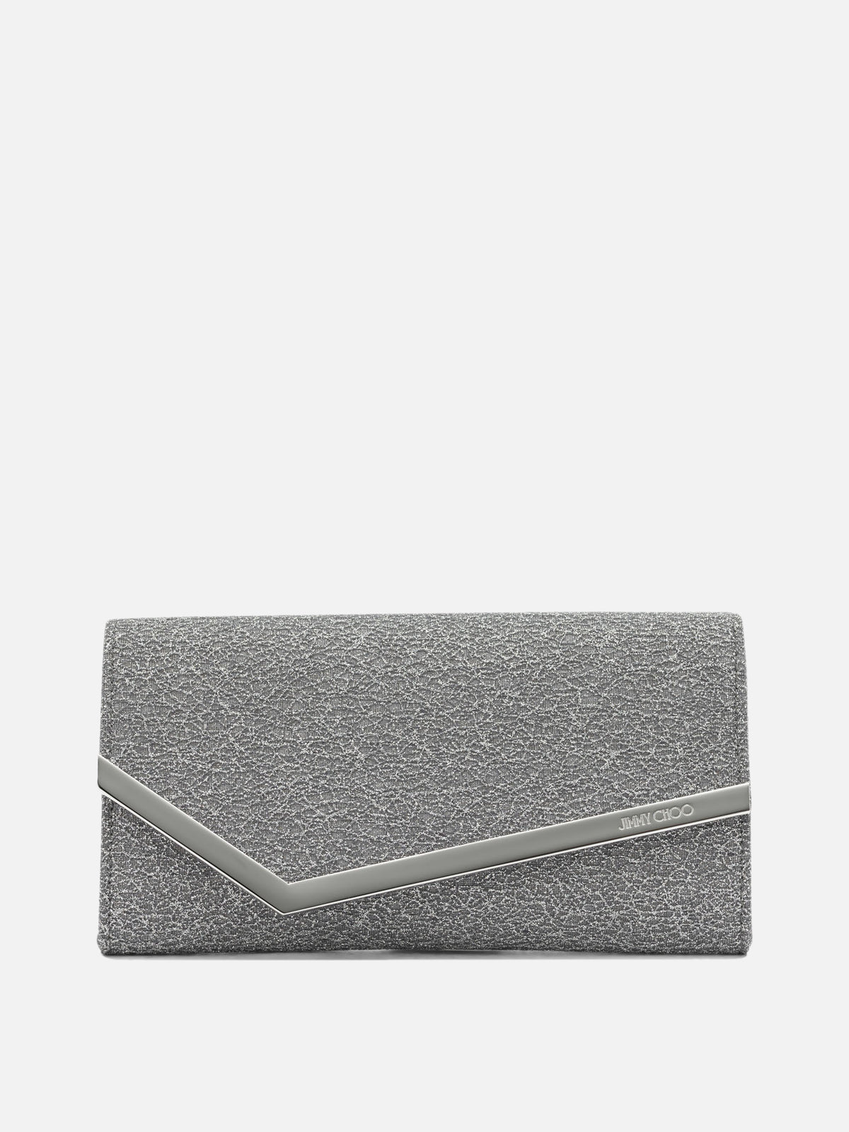 Jimmy Choo "Emmie" Clutch Silver