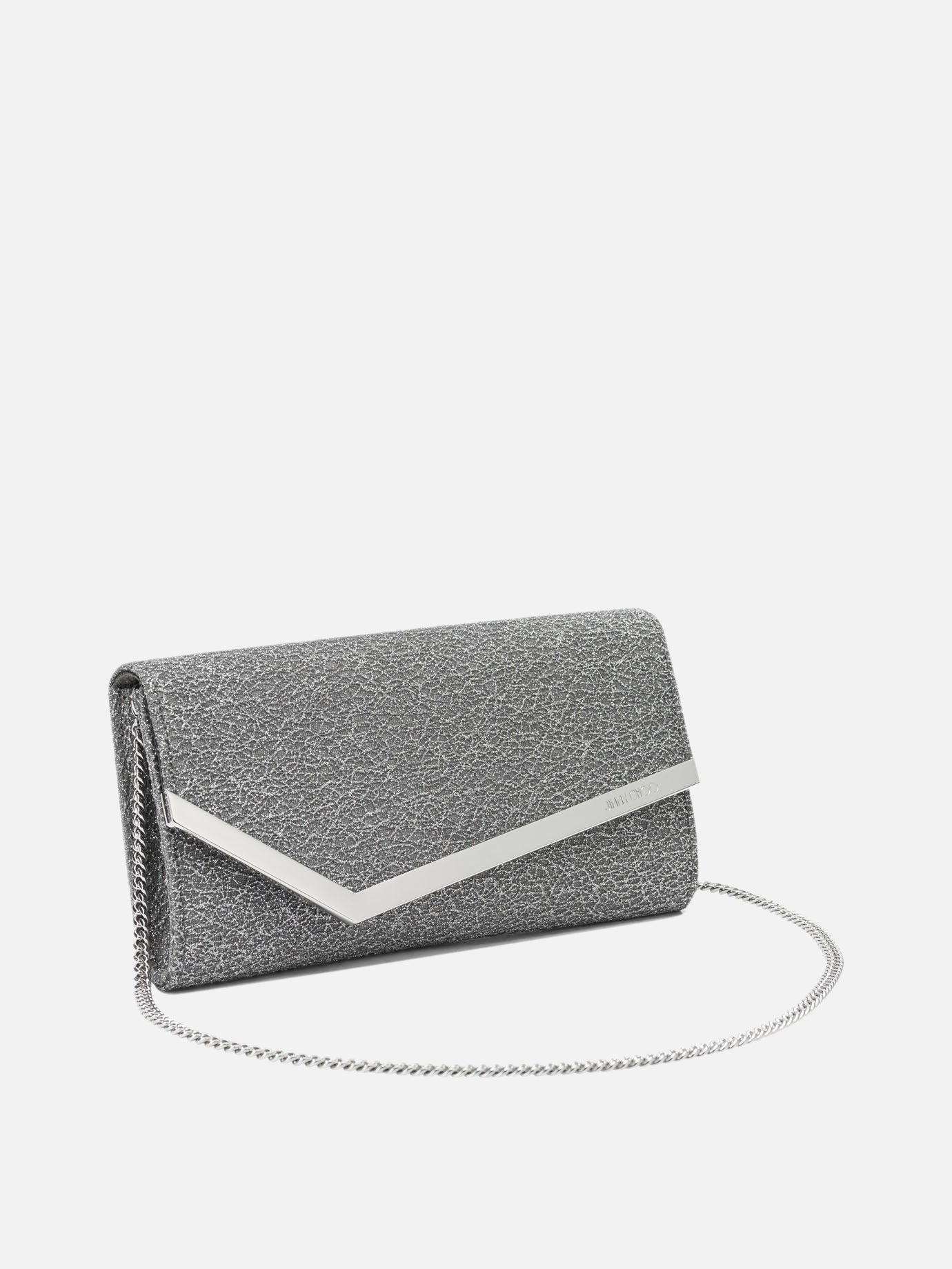 Pochette 70% fabric 20% calf leather 10% brass  Argento - Jimmy Choo Donna | PDP | VIETTI Online Store | Zoom-Modal_2
