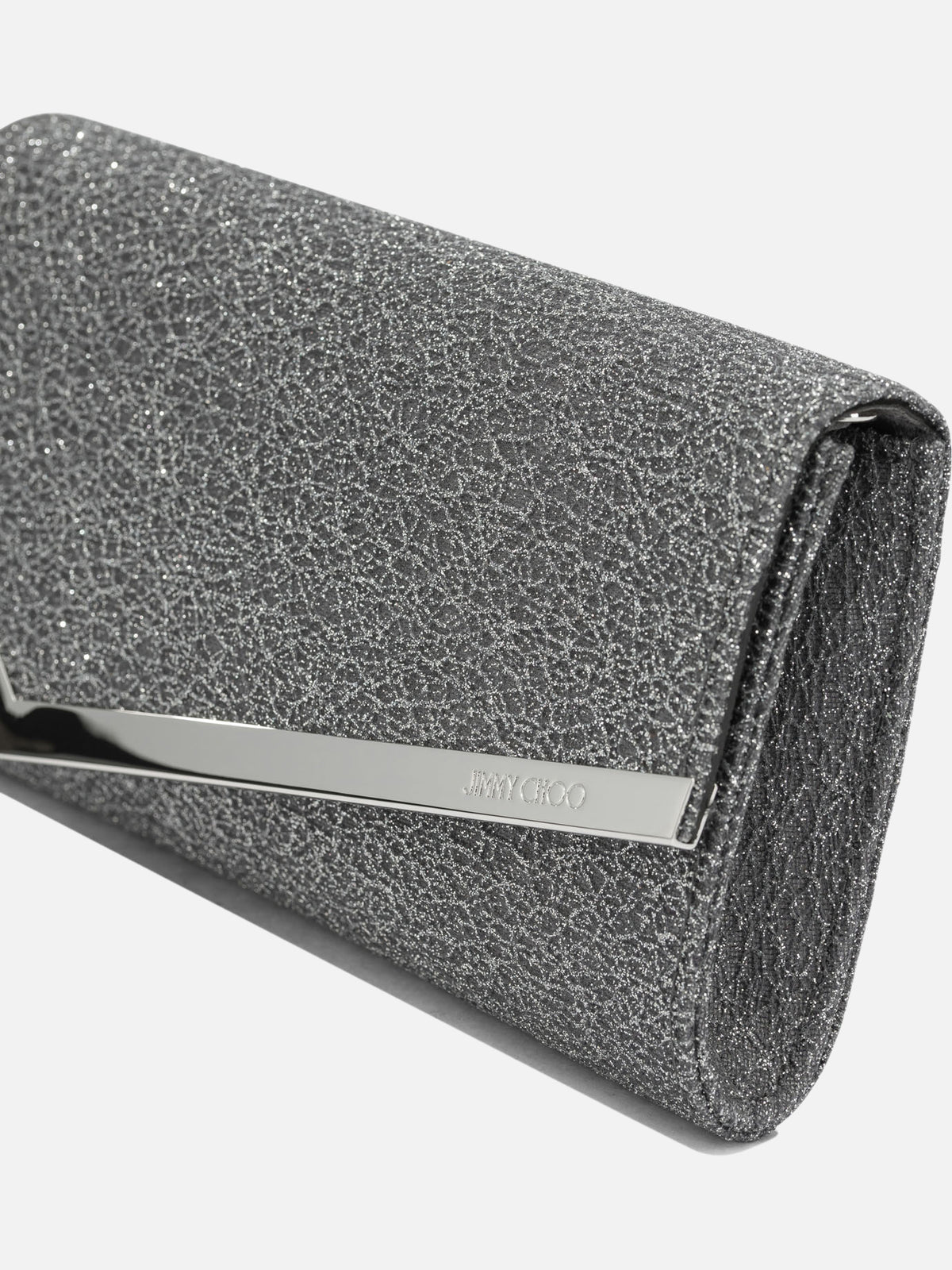 Jimmy Choo "Emmie" Clutch Silver
