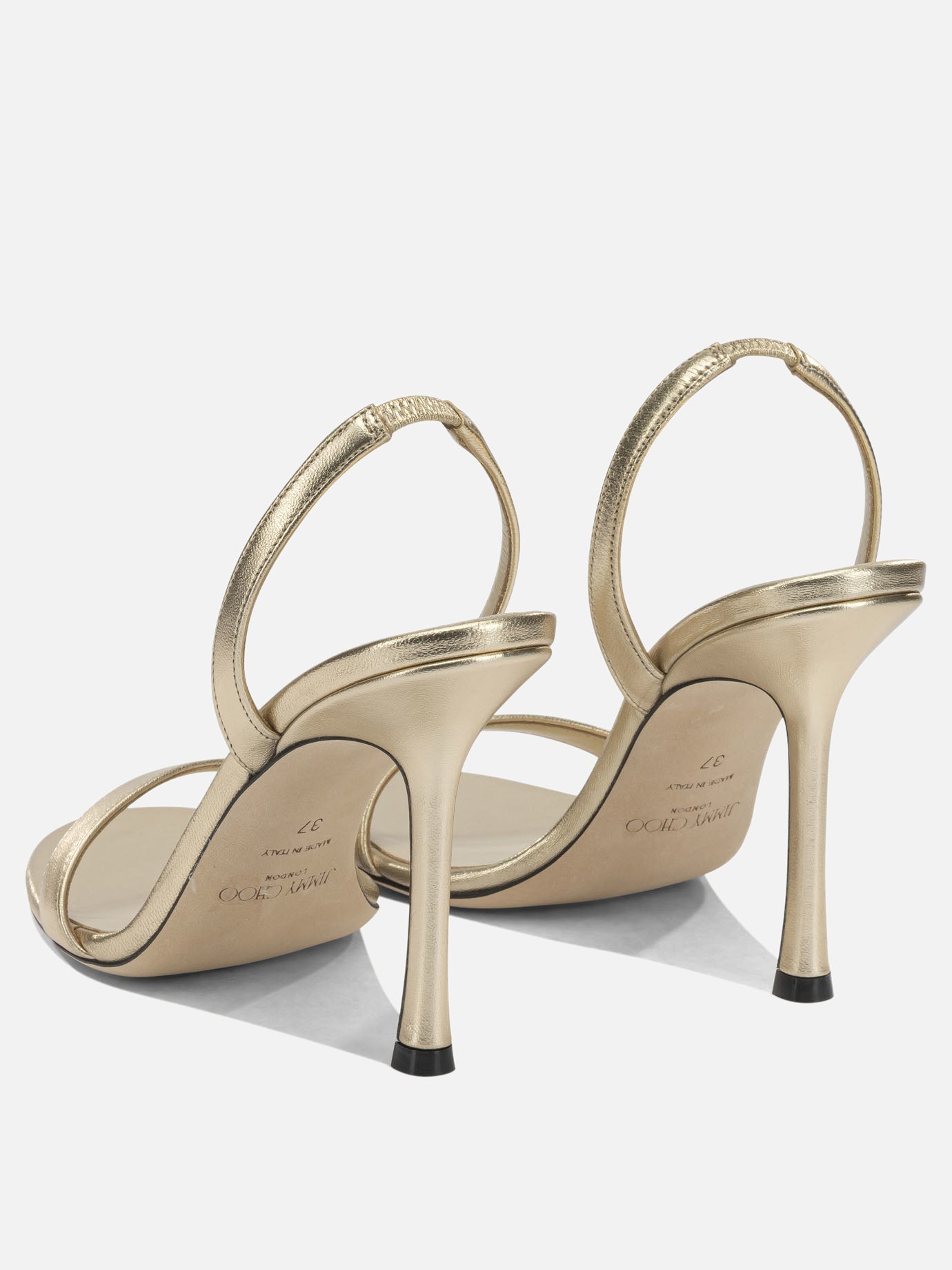 Heeled sandals 100% lamb leather - 100% calf leather  Gold - Jimmy Choo Women | PDP | VIETTI Online Store | thumbnail_4