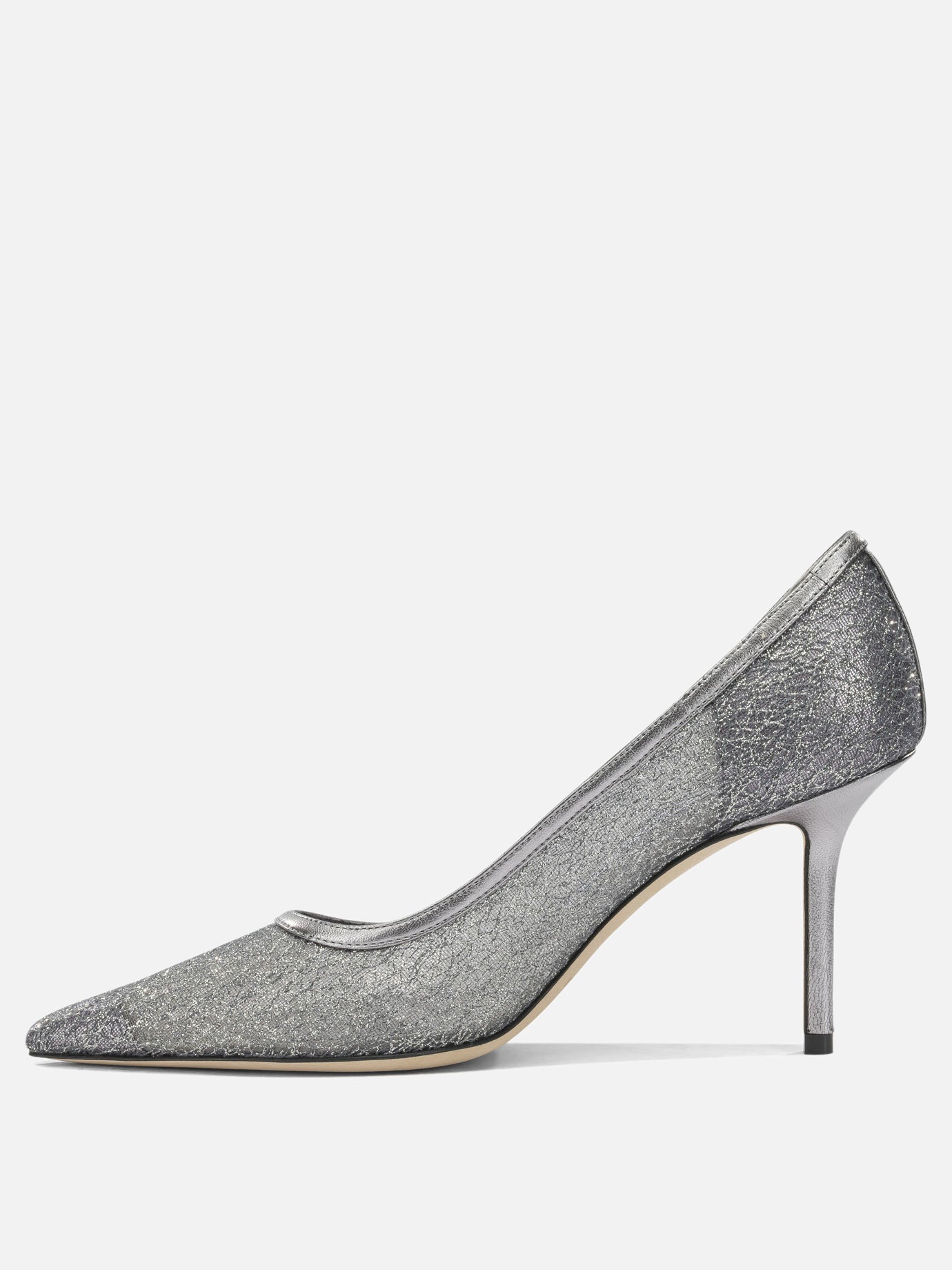 Pumps 90% textile 10% lamb leather - 100% calf leather  Silver - Jimmy Choo Women | PDP | VIETTI Online Store | Zoom-Modal_3
