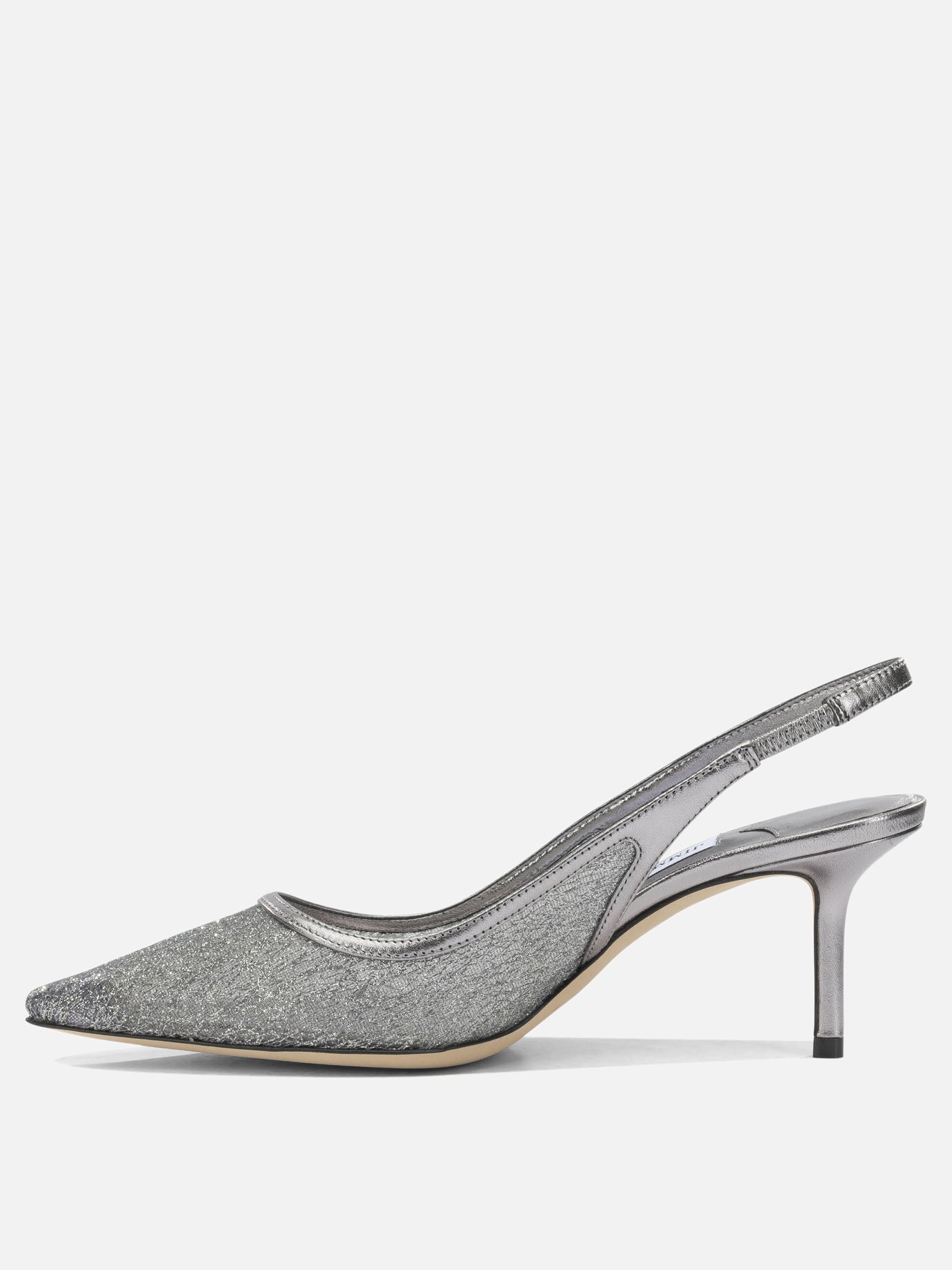 Slingbacks 100% fabric - 100% calf leather  Grey - Jimmy Choo Women | PDP | VIETTI Online Store | Zoom-Modal_3
