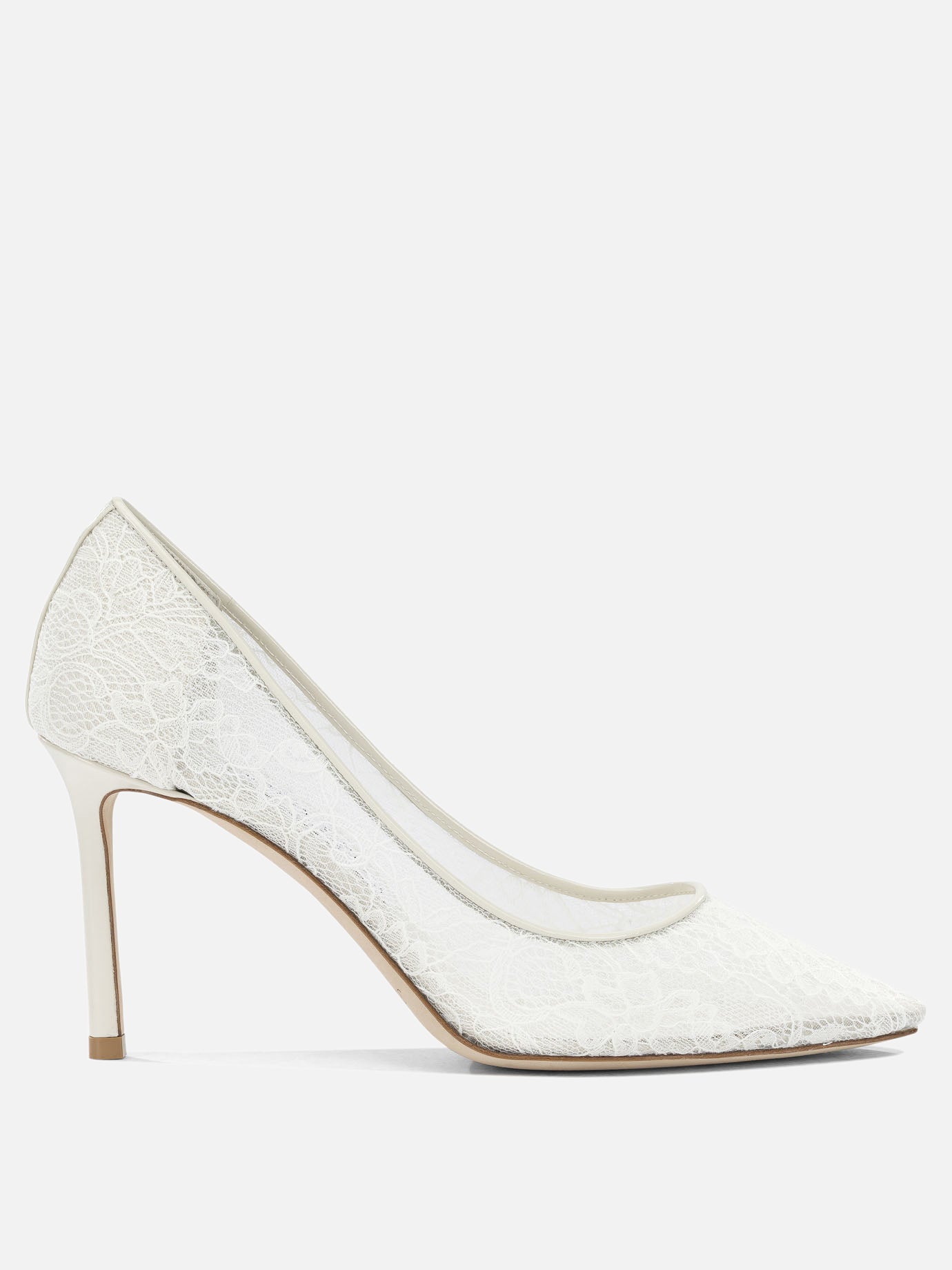 Décolleté 90% textile 10% lamb leather - 100% calf leather  Bianco - Jimmy Choo Donna | PDP | VIETTI Online Store | Zoom-Modal
