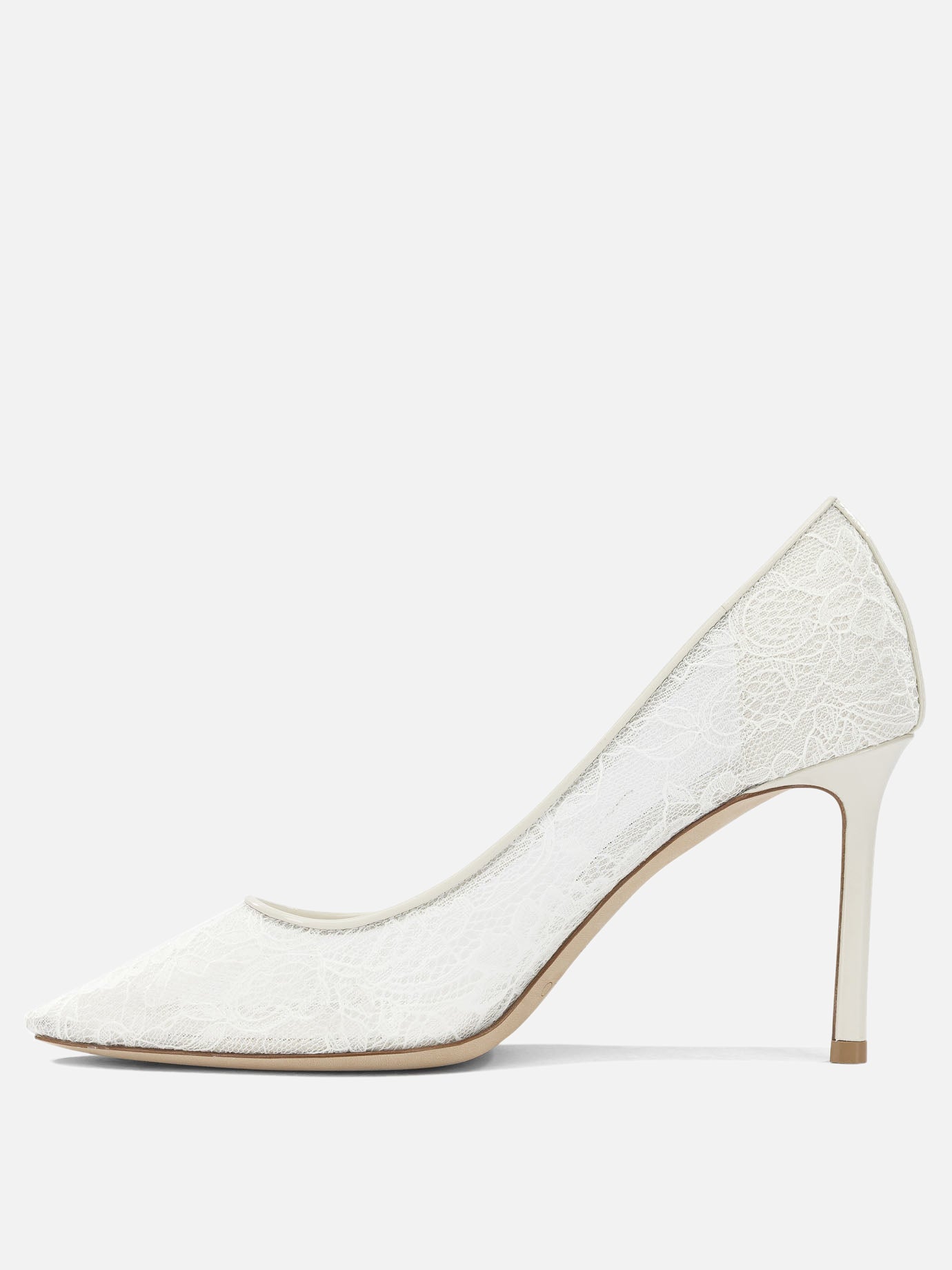 Décolleté 90% textile 10% lamb leather - 100% calf leather  Bianco - Jimmy Choo Donna | PDP | VIETTI Online Store | thumbnail_3