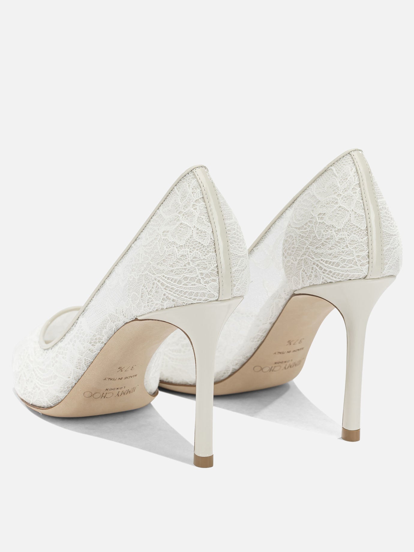 Décolleté 90% textile 10% lamb leather - 100% calf leather  Bianco - Jimmy Choo Donna | PDP | VIETTI Online Store | Zoom-Modal_4
