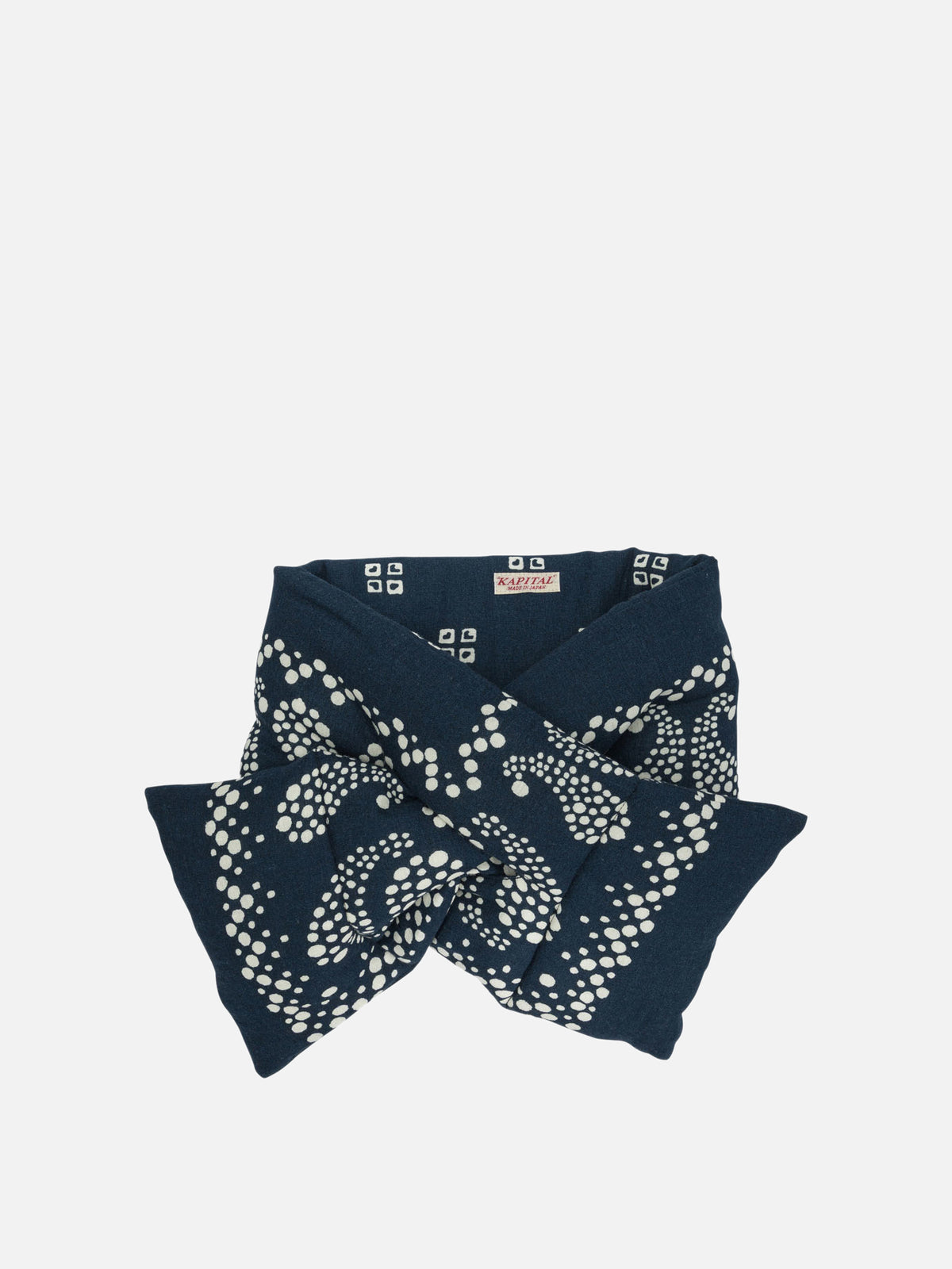 KAPITAL "Kesa" Classic Scarf Blue - VIETTI