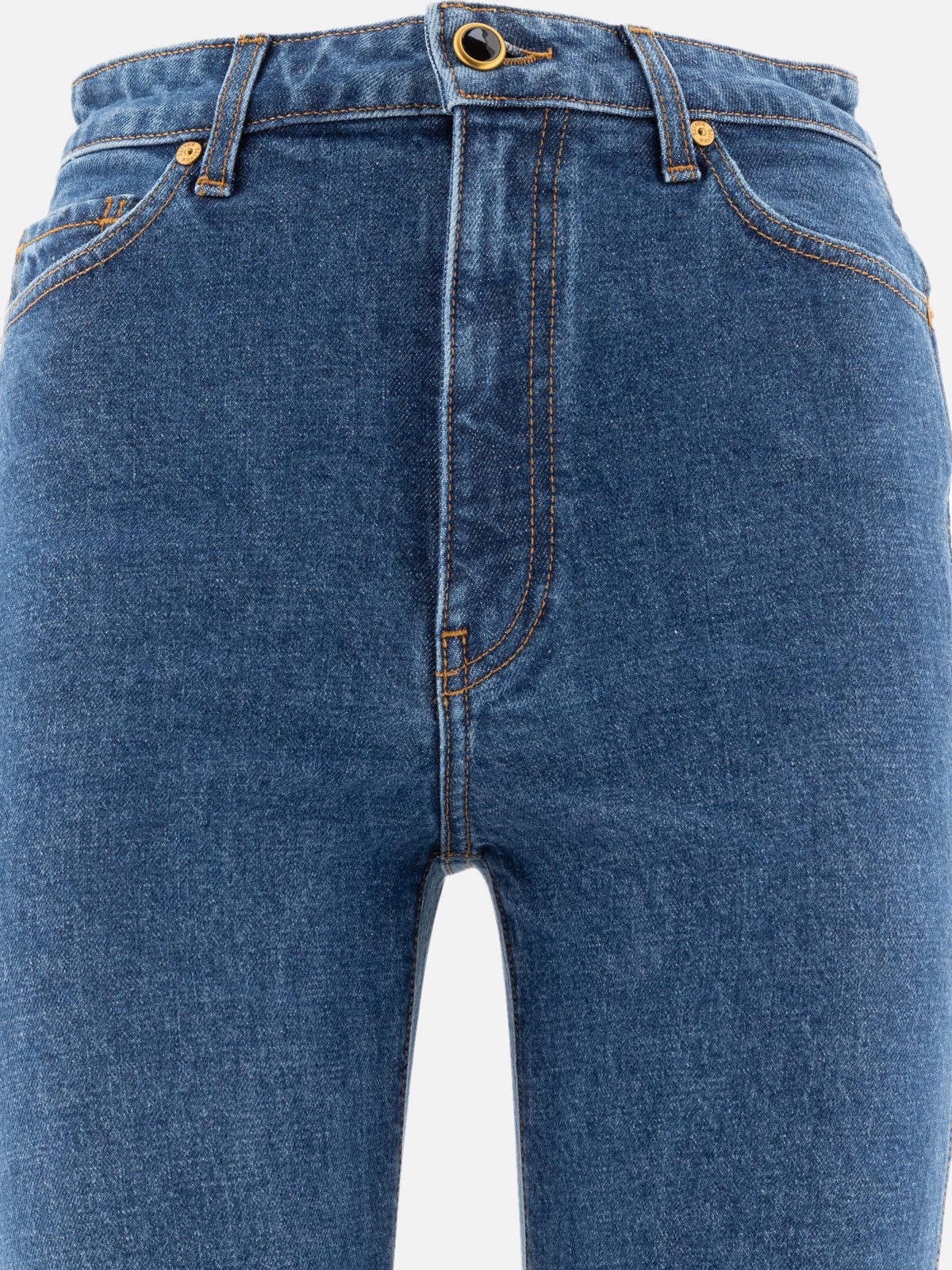 Khaite "Danielle" Straight-Leg Jeans Blue - VIETTI