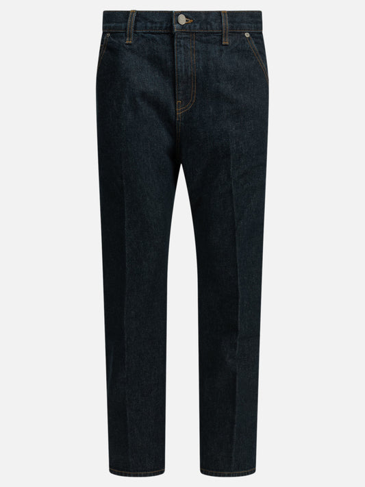 Khaite "Rossi" Straight-Leg Jeans Blue

