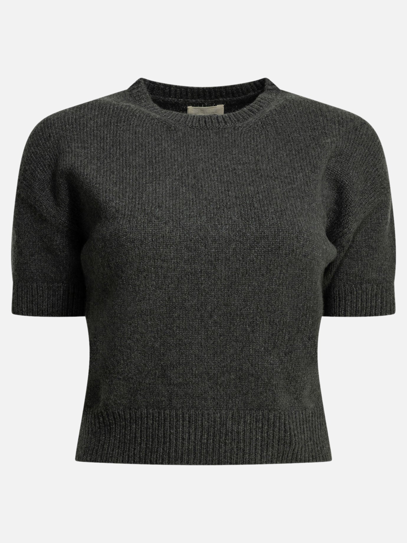 Crewneck sweaters Solid colour  Grey - Khaite Women | PDP | VIETTI Online Store | thumbnail