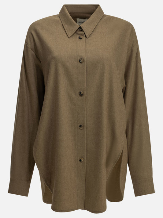 Khaite "Goya" Casual Shirt Brown

