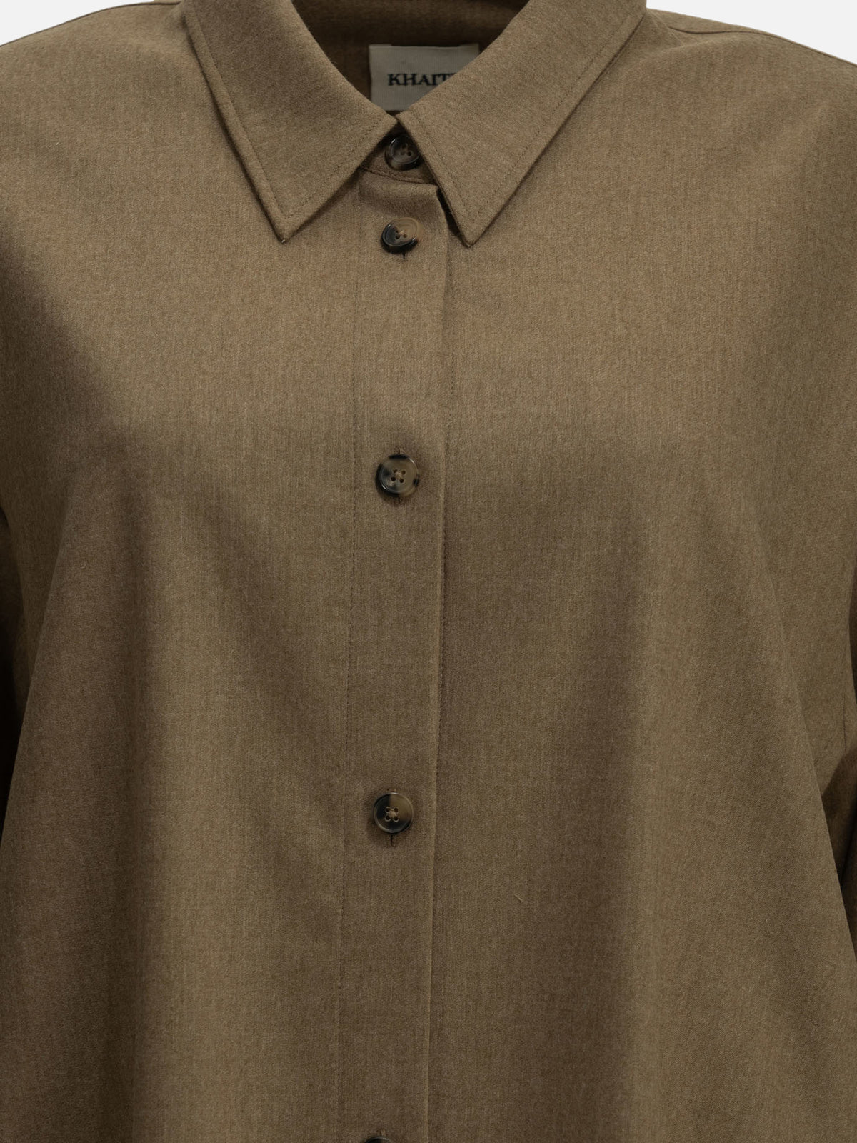 Khaite "Goya" Casual Shirt Brown - VIETTI