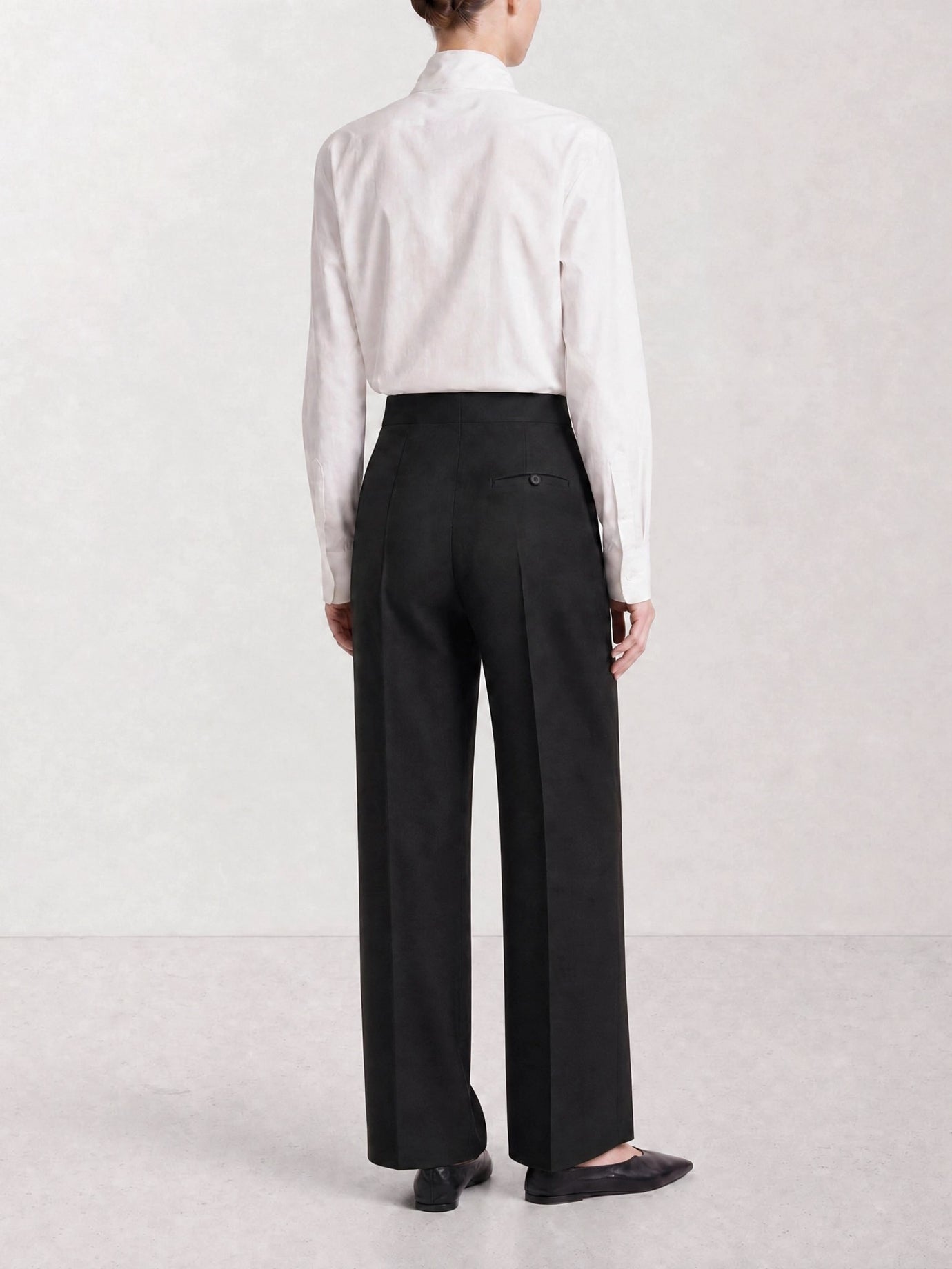 Tailored trousers Solid colour  Black - Khaite Women | PDP | VIETTI Online Store | thumbnail_3