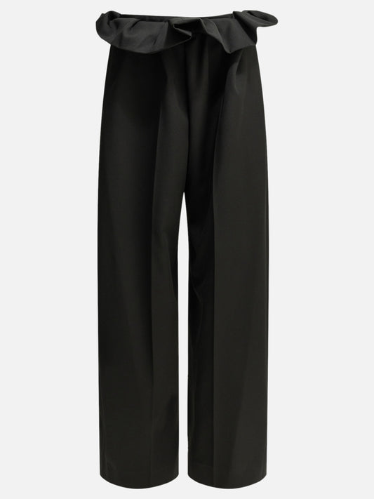Tailored trousers Solid colour  Black - Khaite Women | PDP | VIETTI Online Store 

