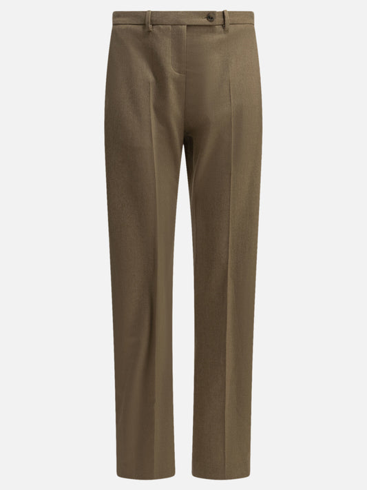 Khaite "Hunter" Tailored Pants Beige

