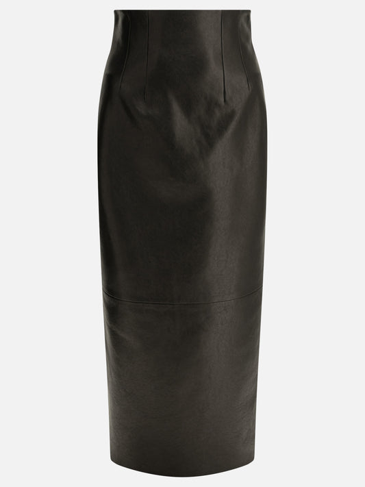Gonne lunghe Solid colour  Nero - Khaite Donna | PDP | VIETTI Online Store 
