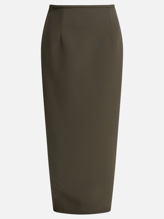 Long skirts Solid colour  Brown - Khaite Women | PDP | VIETTI Online Store 
