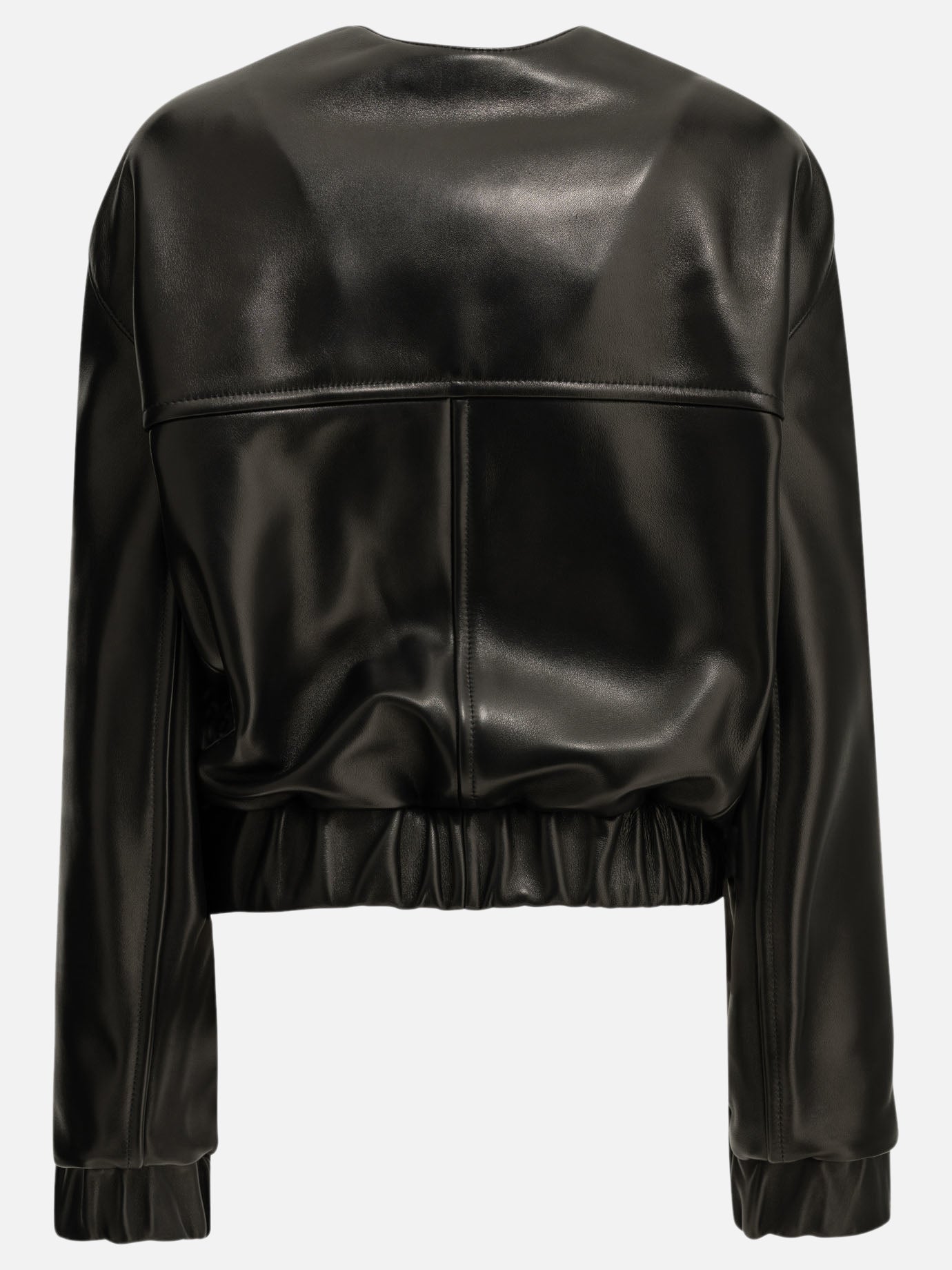 Leather jackets Solid colour  Black - Khaite Women | PDP | VIETTI Online Store | thumbnail_2