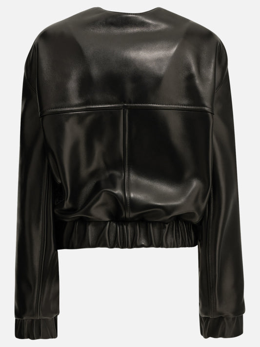 Leather jackets Solid colour  Black - Khaite Women | PDP | VIETTI Online Store | 2
