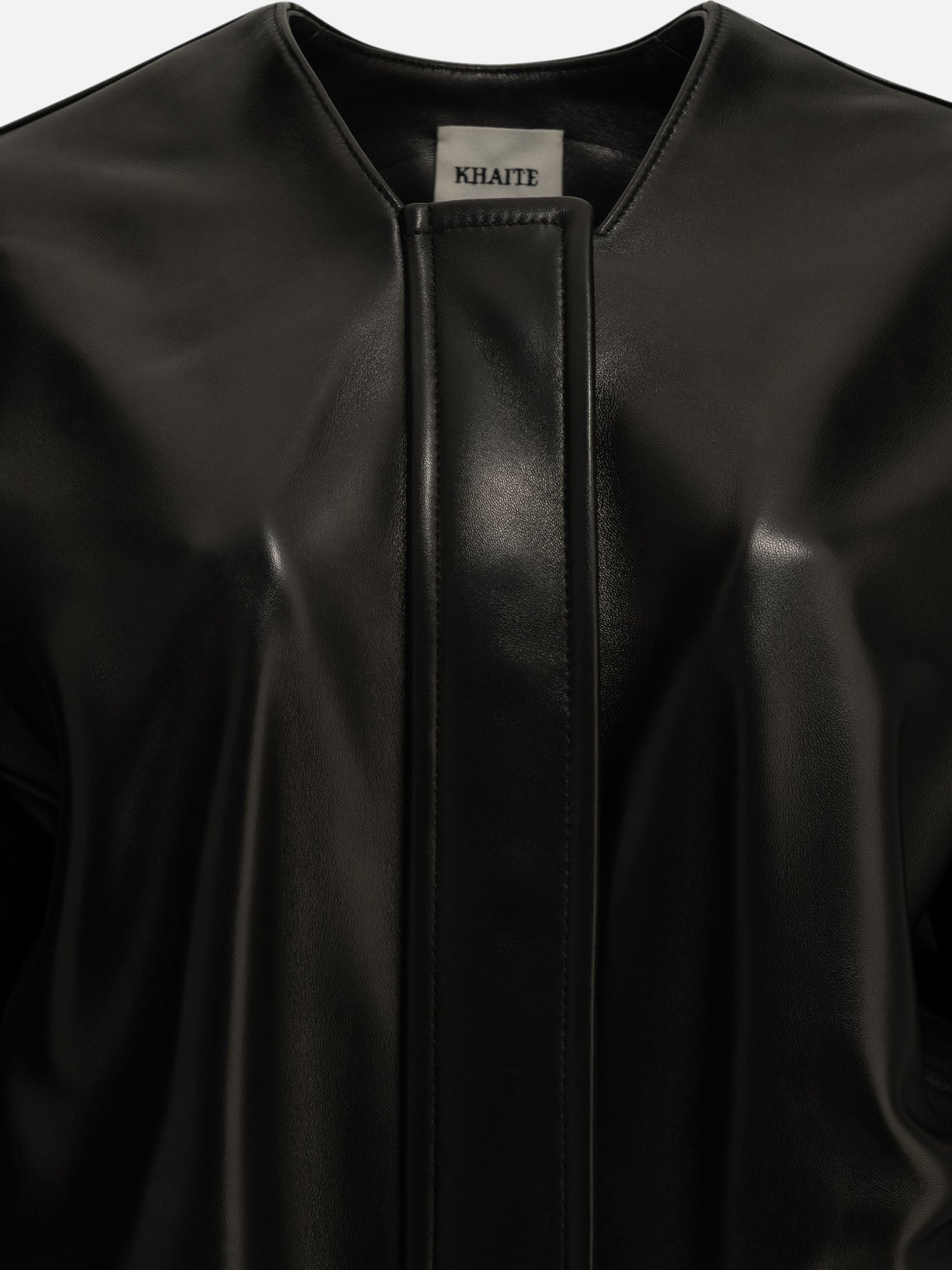 Leather jackets Solid colour  Black - Khaite Women | PDP | VIETTI Online Store | Zoom-Modal_3
