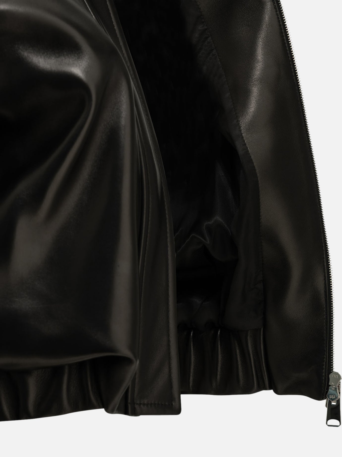 Leather jackets Solid colour  Black - Khaite Women | PDP | VIETTI Online Store | thumbnail_4