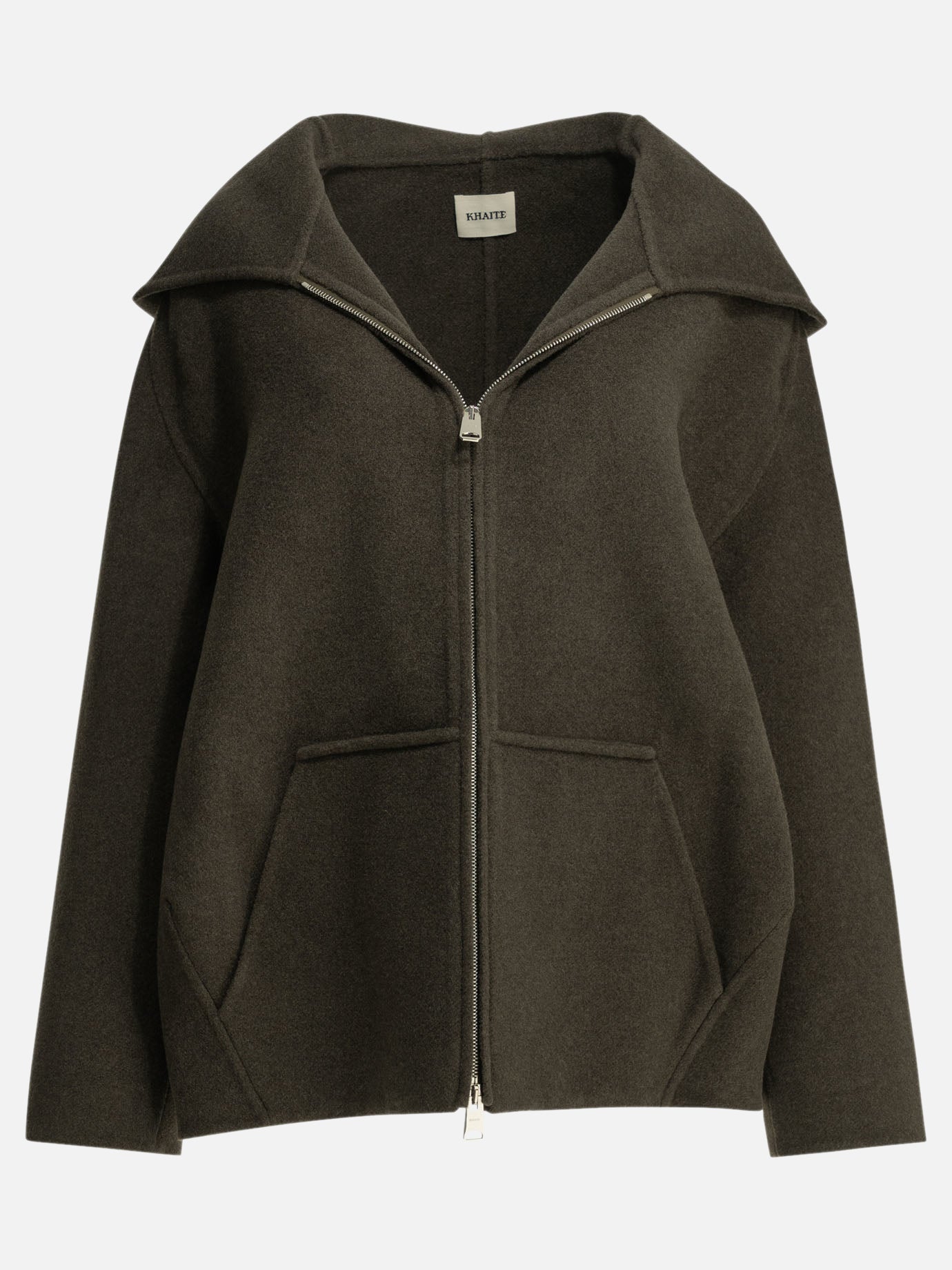 Quilted & Utility Jackets Solid colour  Green - Khaite Women | PDP | VIETTI Online Store | Zoom-Modal
