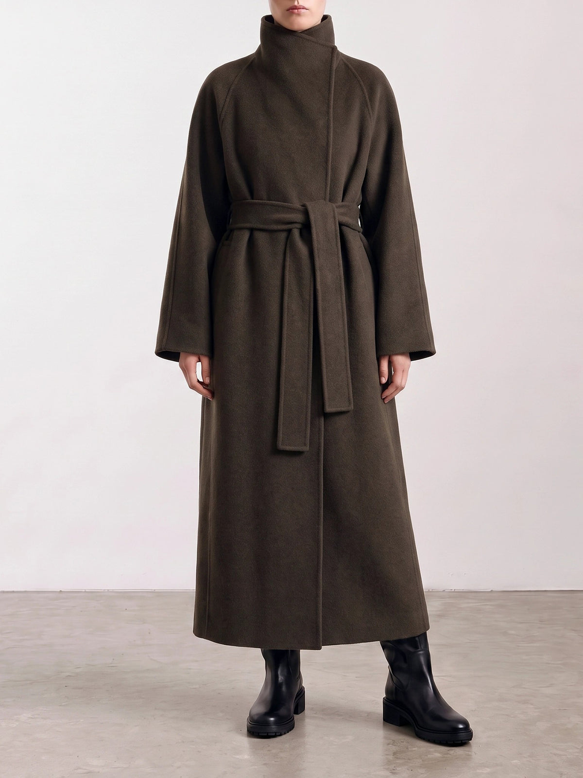 Khaite "Romare" Long Coat Green - VIETTI