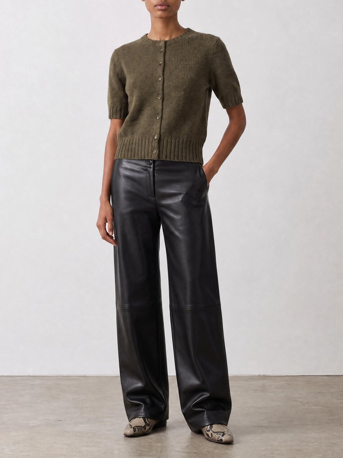 Cardigans Solid colour  Green - Khaite Women | PDP | VIETTI Online Store | Zoom-Modal_2
