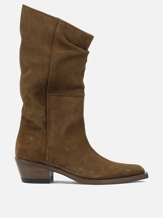 Cowboy 100% calf leather - 100% calf leather  Brown - Khaite Women | PDP | VIETTI Online Store 

