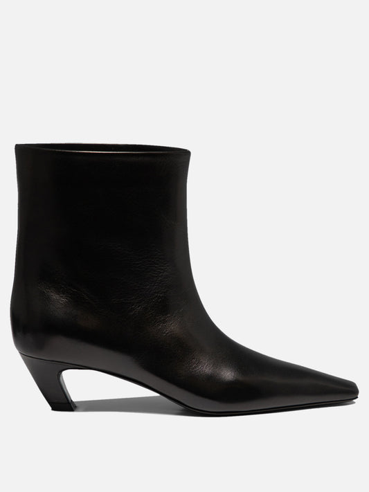 Pull-on boots 100% leather - 100% leather  Black - Khaite Women | PDP | VIETTI Online Store 
