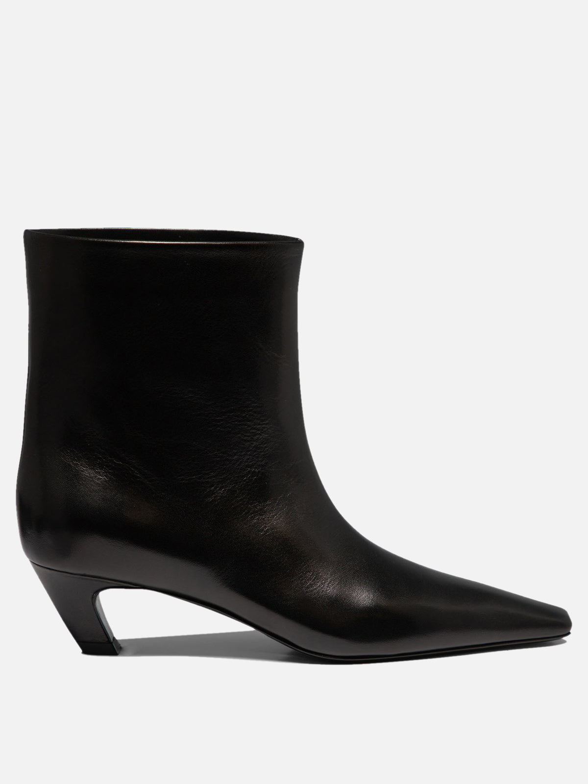 Khaite "Arizona" Pull-On Ankle Boots Black