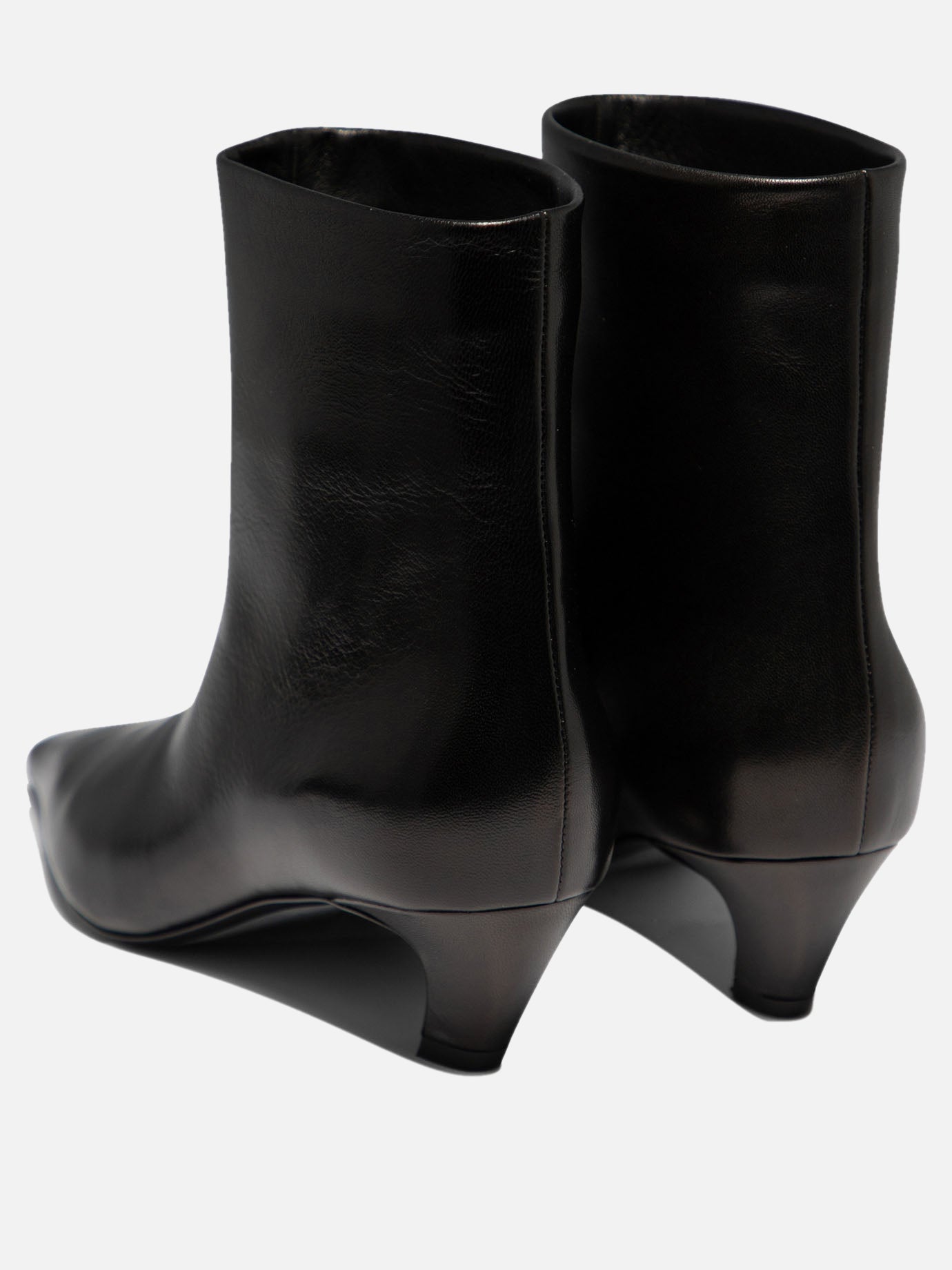 Pull-on boots 100% leather - 100% leather  Black - Khaite Women | PDP | VIETTI Online Store | thumbnail_4