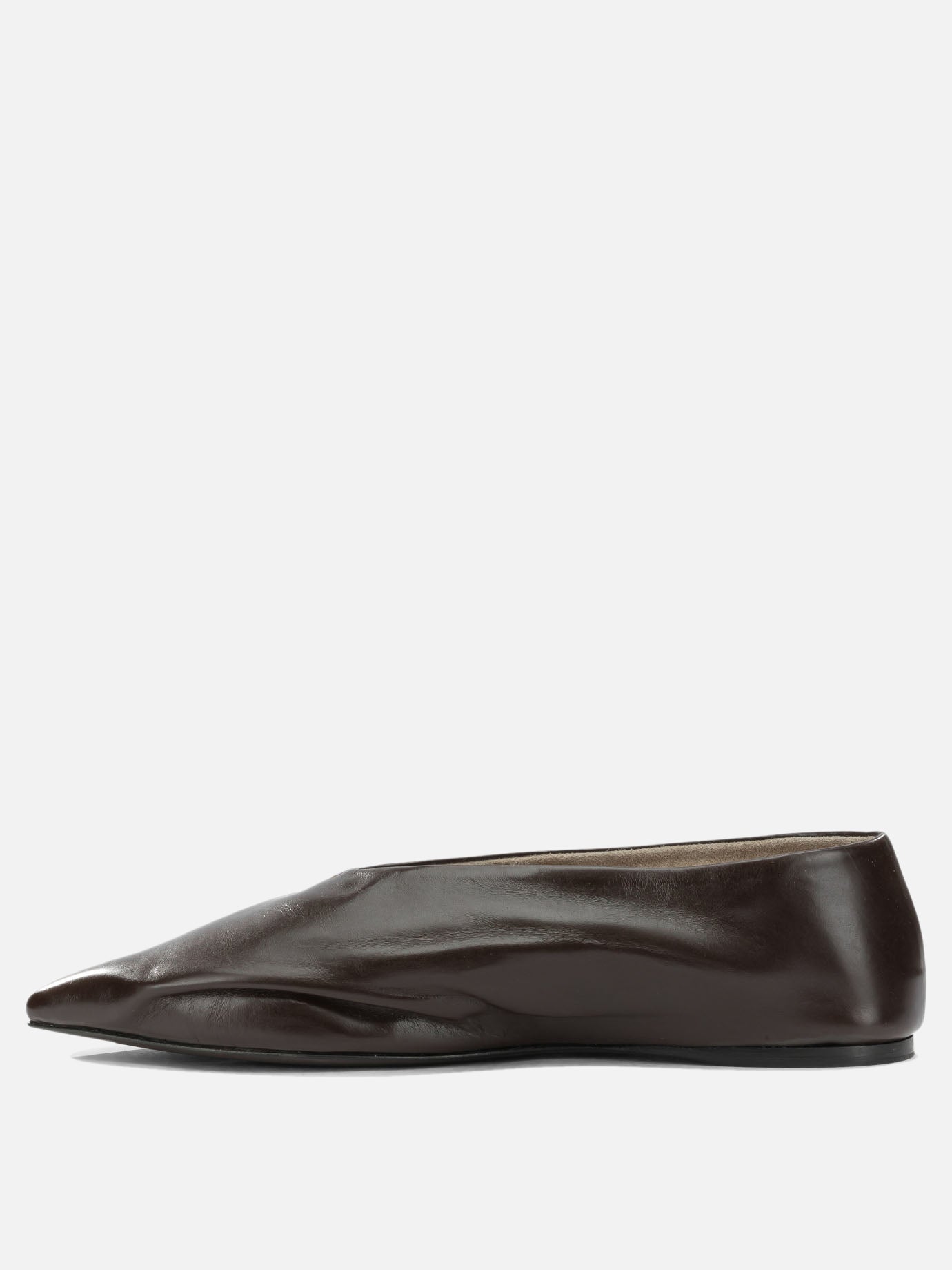 Classic ballet flats 100% calf leather - 100% calf leather  Brown - Khaite Women | PDP | VIETTI Online Store | Zoom-Modal_3
