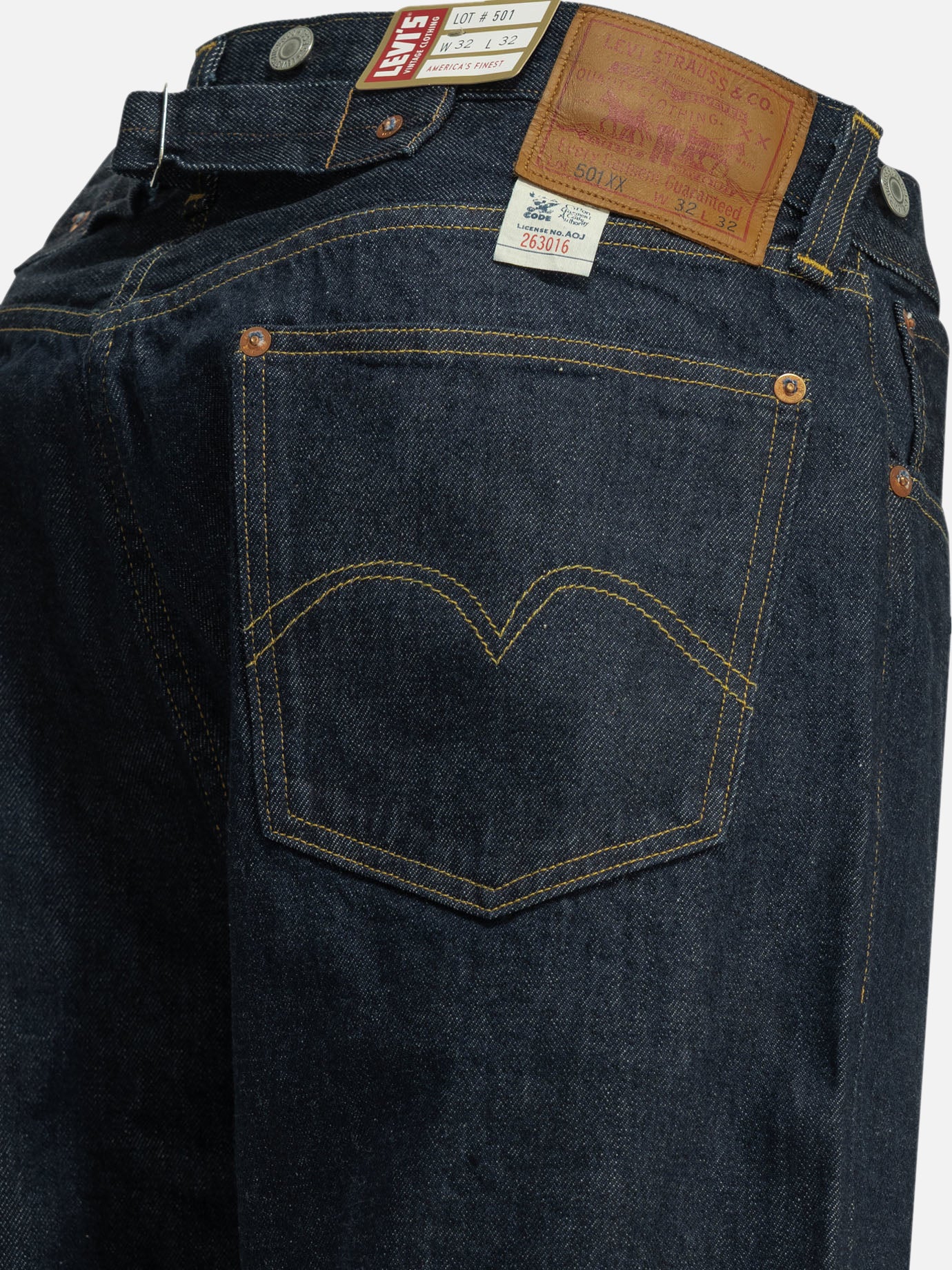 Straight-leg jeans Solid colour  Blue - Levi's Men | PDP | VIETTI Online Store | thumbnail_6