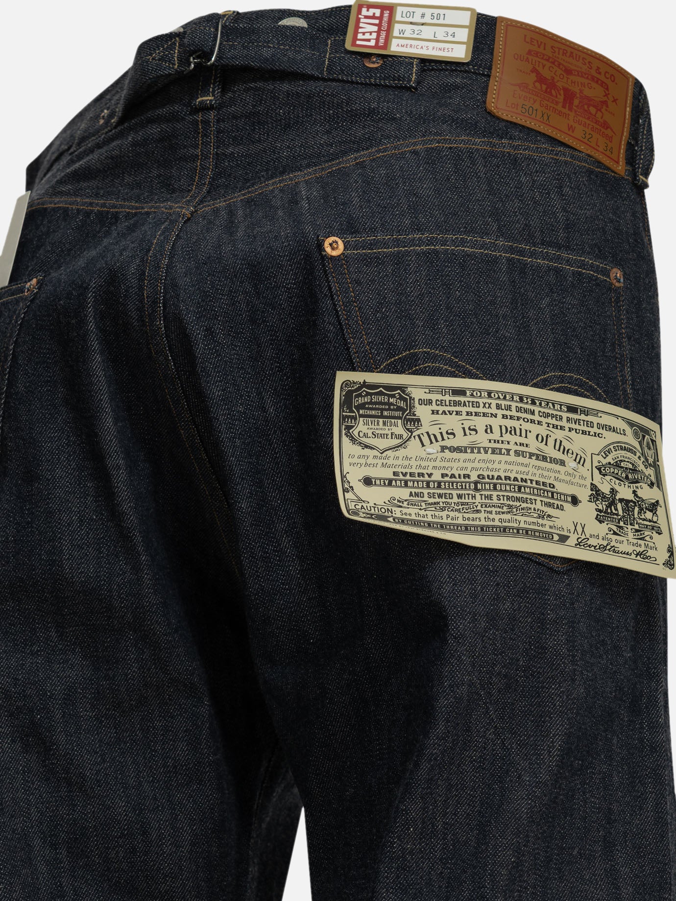Straight-leg jeans Solid colour  Blue - Levi's Men | PDP | VIETTI Online Store | thumbnail_4
