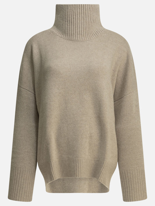 Lisa Yang "Heidi" Turtleneck Sweater Beige

