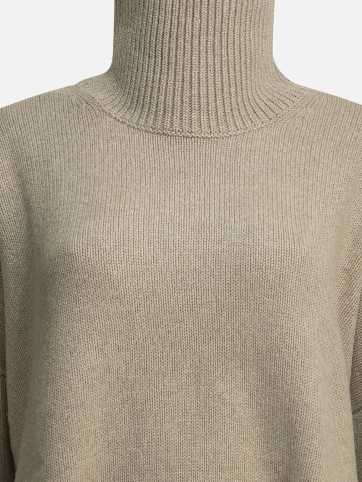 Lisa Yang "Heidi" Turtleneck Sweater Beige