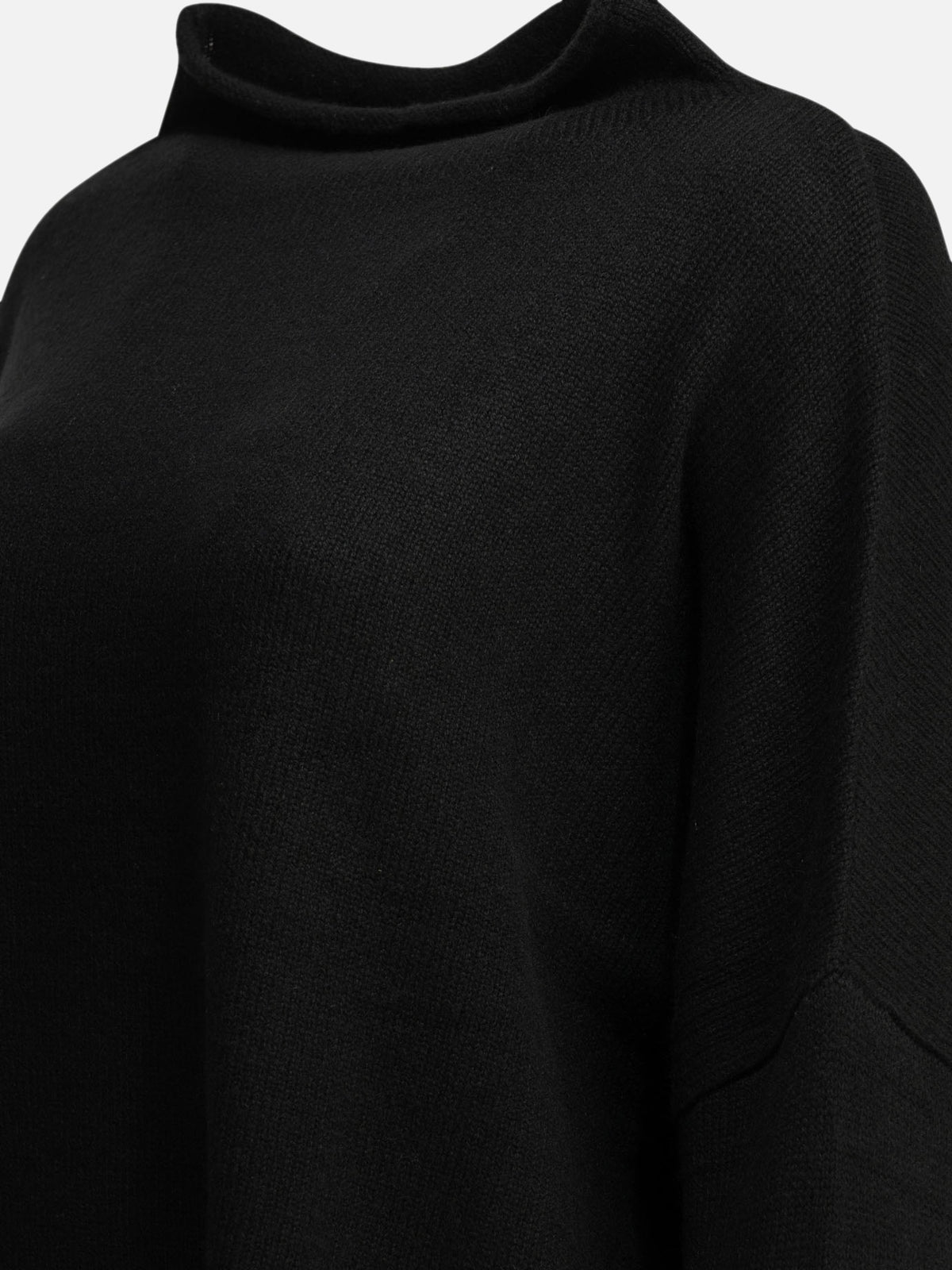Lisa Yang "Sandy" Boat-Neck Sweater Black - VIETTI