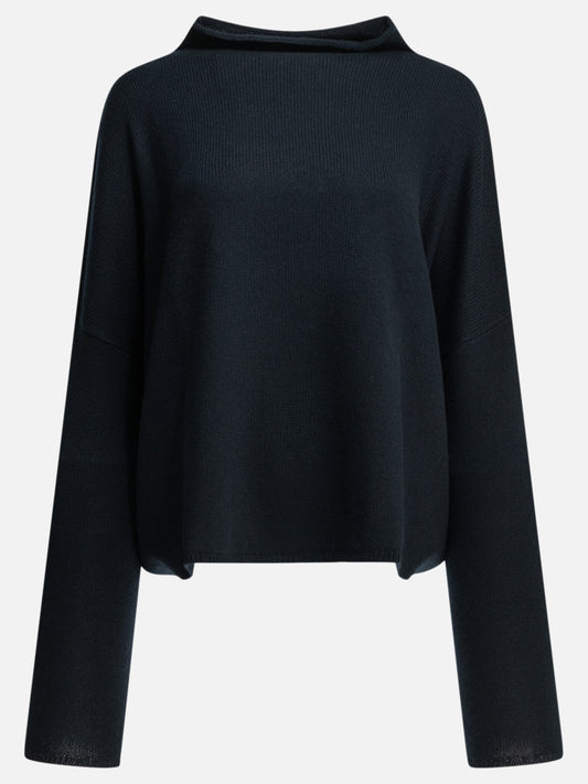 Lisa Yang "Sandy" Boat-Neck Sweater Blue

