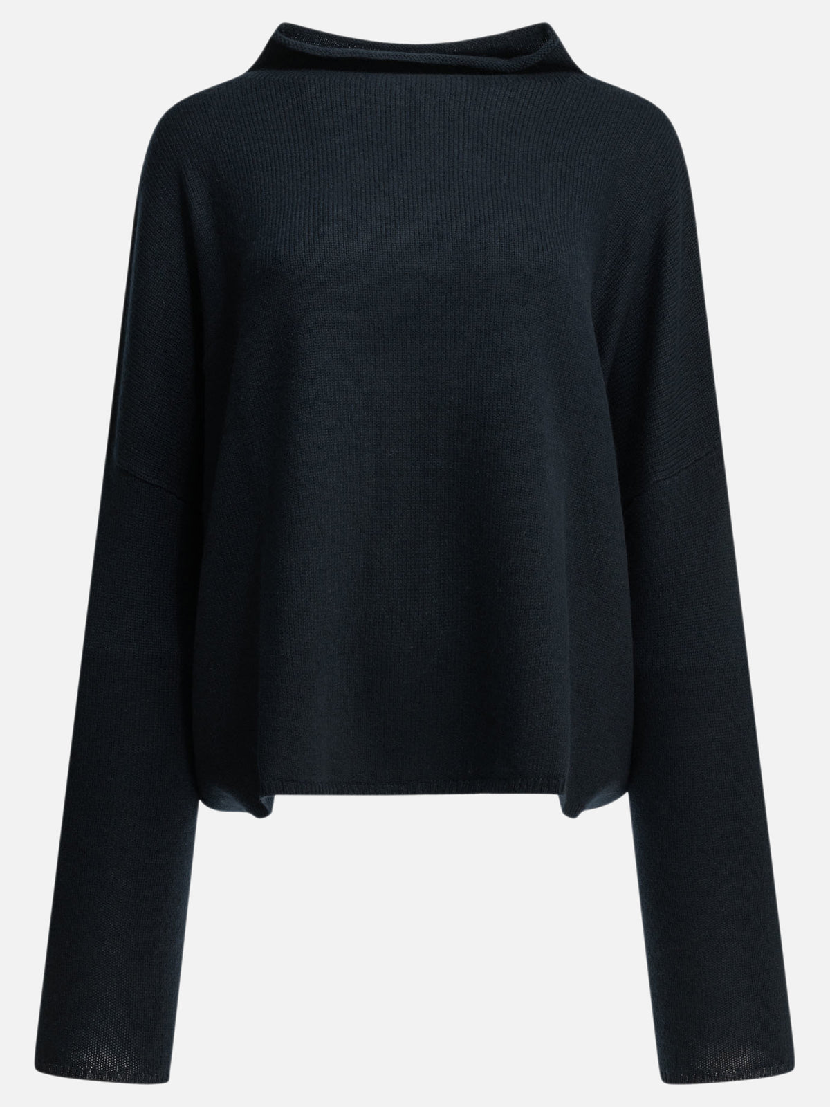 Lisa Yang "Sandy" Boat-Neck Sweater Blue
