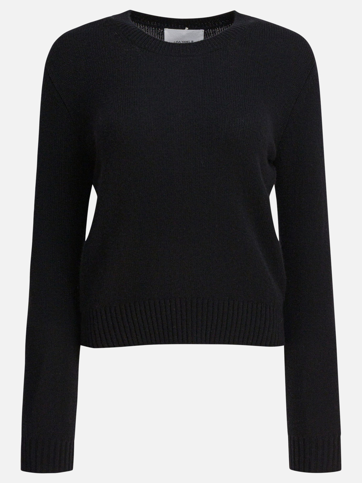 Lisa Yang "Mable" Crew-Neck Sweater Black

