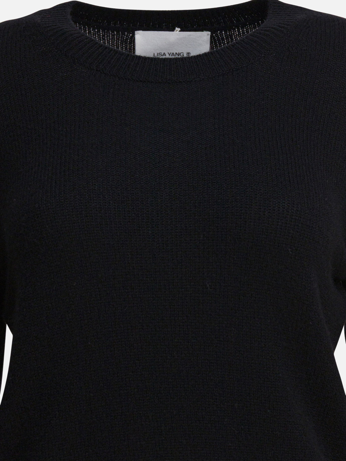 Lisa Yang "Mable" Crew-Neck Sweater Black

