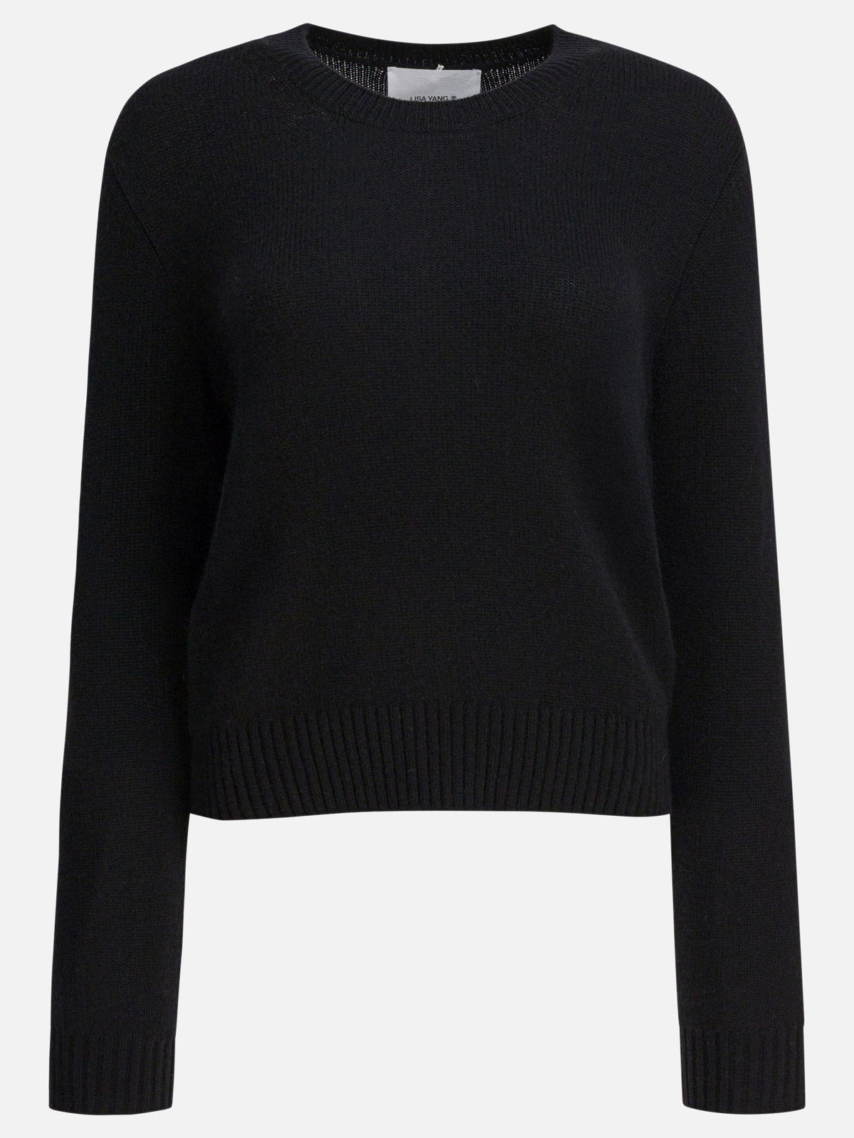 Lisa Yang "Mable" Crew-Neck Sweater Black