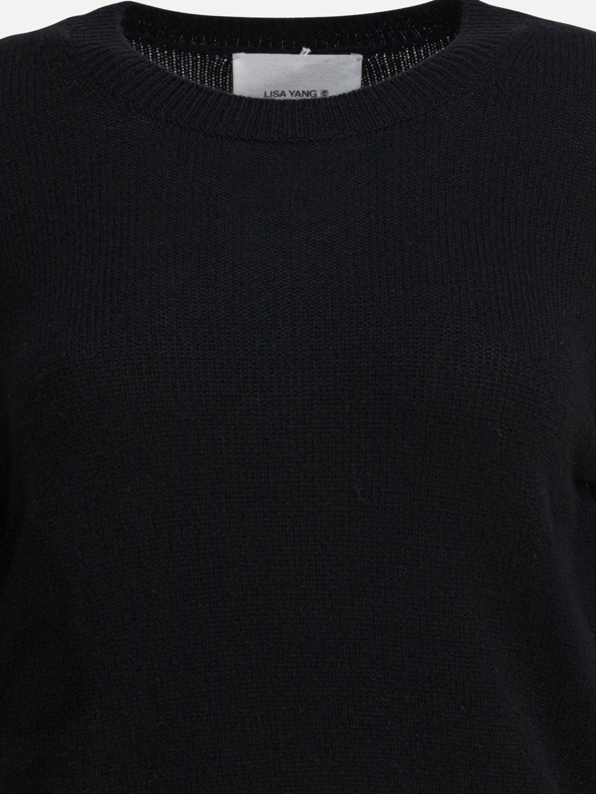 Lisa Yang "Mable" Crew-Neck Sweater Black