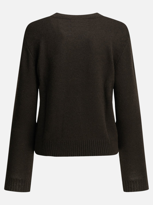 Lisa Yang "Mable" Crew-Neck Sweater Brown


