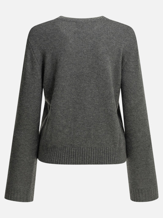 Lisa Yang "Mable" Crew-Neck Sweater Grey

