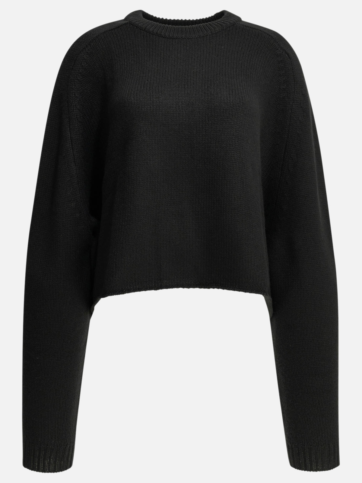 Lisa Yang "Karine" Crew-Neck Sweater Black


